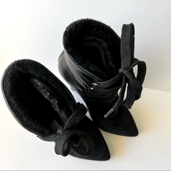 IRO Black Suede Lace Up Boots - Picture 14 of 16